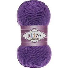 Alize Cotton Gold Amigurumi Ipi - 44 Mor - 100 Gr. 330 Mt. Punch Ipi