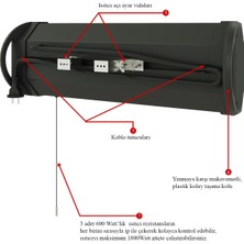 Mirkraft Essby 1800 W Duvar Tipi Infrared Elektrikli Isıtıcı