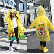 Masho Trend Hayvan Figürlü Kapüşonlu Çocuk Yağmurluk - Çocuk Yağmurluğu - Unisex Yağmurluk