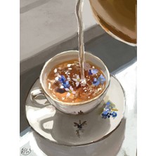 Womb Hobby Lavender Sayılarla Boyama Seti 40X50 cm Tuvale Gerili