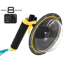 Telesin GoPro Hero8 Black 6" Waterproof Dome Port Housing Su Altı Üstü Yarım Küre (Sadece HERO8 Black uyumlu)