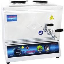 Mizan 25 Lik Elektrikli 20 Litre 2 Demlikli Çay Kazanı Çay Ocağı