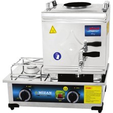Mizan 15 Lik Doğalgazlı 10 Litre 1 Demlikli Çay Kazanı - Çay Ocağı