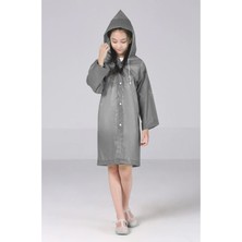 Eleven Markets Gri Çocuk Yağmurluğu Pratik Renkli Yağmurluk