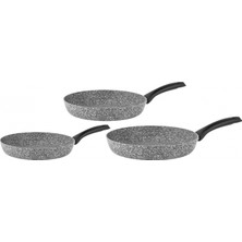 Taç Ultra Granit 3'Lü Tava Seti