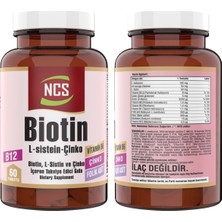 Violight Ncs Biotin 2500 Mcg L Sistein Çinko 2 Kutu 120 Tablets