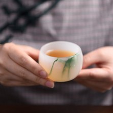 SLD Çay Kase Beyaz Yeşim Porselen Çay Fincanı 50 ml 60 ml Çay Fincanı Çin Kung Fu Çay Seti Teaware Usta Çay Kaseler Puer Cups Koleksiyon | Teacups (Yurt Dışından)