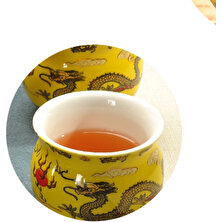 SLD Desenli Seramik Çay Fincanı -Sarı (Yurt dışından)
