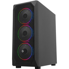 Gameforce Xmesh 6X120MM Rainbow Fanlı ATX Midi Tower Kasa