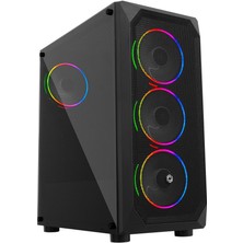 Gameforce Xmesh 4X120 mm Rainbow Fanlı ATX Midi Tower Kasa