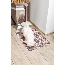 Asterion Pug Desen Baskılı Pet Havlu Mat Pad Köpek - Kedi Kuruluma ve Alt Örtüsü 50x70 cm