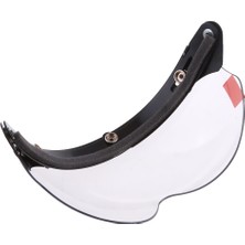 Motosiklet Scooter 3/4 Açık Yüz Kask Renk Ayna Lens Renkli ile Visor Flip Up Yukarı