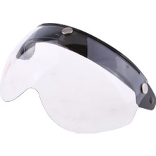 Motosiklet Scooter 3/4 Açık Yüz Kask Renk Ayna Lens Renkli ile Visor Flip Up Yukarı