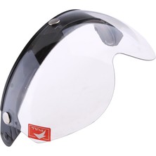 Motosiklet Scooter 3/4 Açık Yüz Kask Renk Ayna Lens Renkli ile Visor Flip Up Yukarı