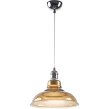 Fer Avize  Fa Modern Krom Füme Camlı Tekli Avize