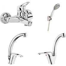 Qniay Qnitema  3 Lü  Batarya Takımı + Rüzgar Duş Seti