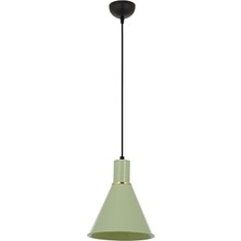 Avonni AV-4106-M22-GREEN Yeşil Boya Modern Avize E27 Metal H: 80 cm, Ø: 20 cm