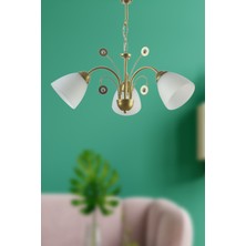 Fer Avize  Idil Eskitme Modern Beyaz 3’lü Avize