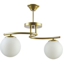 Fer Avize  Li̇nda Modern Kapalı Globe Camlı Iki̇li̇ Avi̇ze