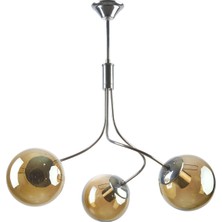 Fer Avize  Napoli̇ Modern Kapalı Camlı Üçlü Dörtlü Avi̇ze