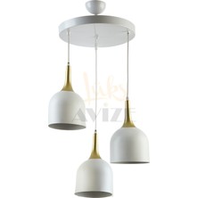 Fer Avize  Reina Modern Tasarım Metal Başlık Tekli̇ Iki̇li̇ Üçlü Sıralı Avi̇ze