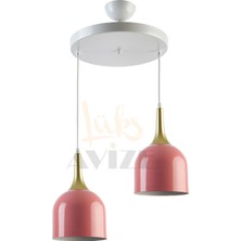 Fer Avize  Reina Modern Tasarım Metal Başlık Tekli̇ Iki̇li̇ Üçlü Sıralı Avi̇ze