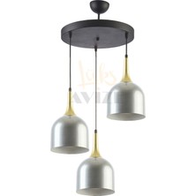 Fer Avize  Reina Modern Tasarım Metal Başlık Tekli̇ Iki̇li̇ Üçlü Sıralı Avi̇ze