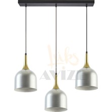 Fer Avize  Reina Modern Tasarım Metal Başlık Tekli̇ Iki̇li̇ Üçlü Sıralı Avi̇ze