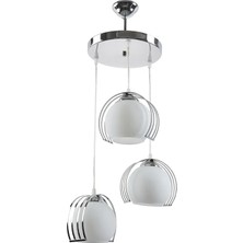 Fer Avize  Evi̇n Modern Lüks Tasarim Camli 3 Lü Avi̇ze