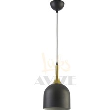 Fer Avize  Reina Modern Tasarım Metal Başlık Sarkıt Tekli Avize