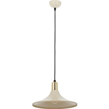 AVONNI AV-4106-M28-BBY Beyaz Boyalı Modern Avize E27 Metal 30cm