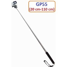 Gplus GP55 Gopro Hero 10 Eken H9R Sjcam SJ4000 20 cm -97 cm Uzayabilen Teleskopik Monopod Selfie Çubuğu