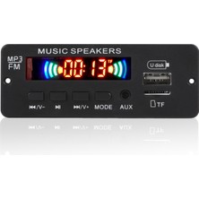 Kaneed JX-808BT Araba 12 V Ses Mp3 Çalar Dekoder Kurulu Siyah (Yurt Dışından)