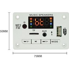 Kaneed 12 V Araba Ses Bluetooth Mp3 Dekoder Kurulu Siyah (Yurt Dışından)