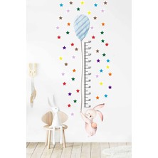 Kt Grup Balonlu Tavşan Boy Ölçer Duvar Sticker Seti