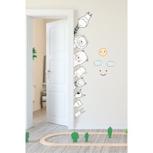 Kt Grup Sağa Bakan Sevimli Hayvan Arkadaşlar Çocuk Odası Duvar Sticker Seti