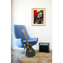 Wuudart Bob Marley Ahşap Tablo