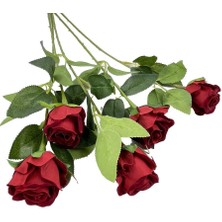 Nettenevime Yapay Çiçek Kırmızı Gül (5 Adet)