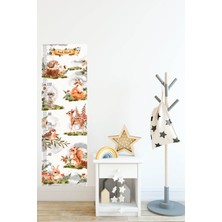 Kt Grup Orman Hayvanları Boy Ölçer Duvar Sticker