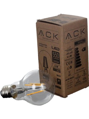 Ack AA38-00620 6W Rustik LED Ampul A60 E27 3000K Günışığı