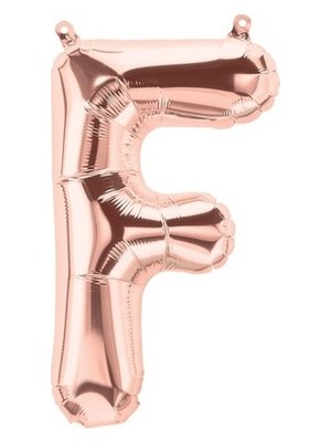 Parti Serüveni Harf Balon F Rose Renk 100 cm 40 Inç
