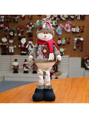 Baosity Sevimli Noel Süsler Ayakta Tatil Dekorasyon Kapalı Xmas Dekor Kardan Adam
