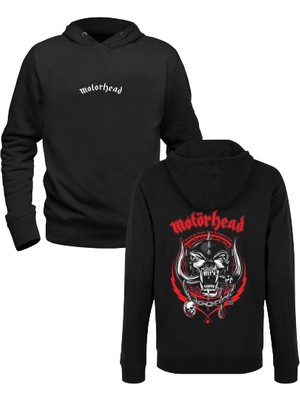 Alfa Tshirt Motörhead Baskılı Siyah Ön Arka Baskılı Çocuk Sweatshirt