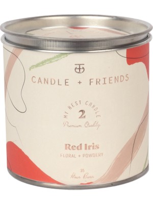 Candle And Friends No.2 Red Iris Teneke Mum 220GR.