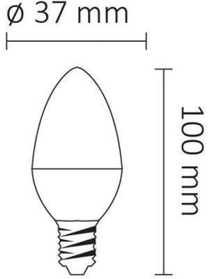 Ack AA09-00713 7W Buji LED Ampul 6500K Beyaz E14