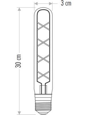 Cata 6W E27 2700K Amber Renk Rustik LED Ampul CT-4302