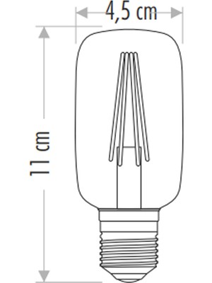 Cata 4W E27 2700K Sarı Işık Rustik LED Ampul CT-4298