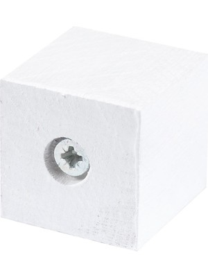 X-Perk Masa Sandalye Mobilya Ünite Kanepe Sehpa Koltuk Ahşap Takoz Ayak Yükseltici 6'lı Boy 4 cm En 4x4 cm Beyaz