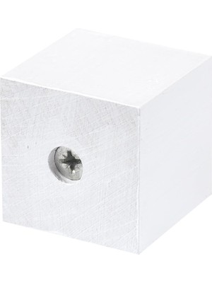 X-Perk Masa Sandalye Mobilya Ünite Kanepe  Koltuk Ayak Yükseltici Ahşap Takoz  6'lı  Set Boy 3 cm  En 3 cm Beyaz