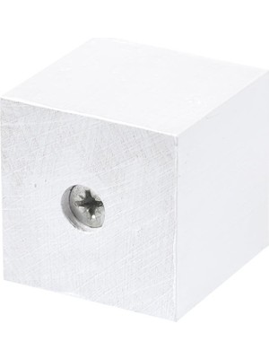 X-Perk Masa Sandalye Mobilya Koltuk Ayak Yükseltici 6'lı Boy 25 mm Eni 25 mm Beyaz